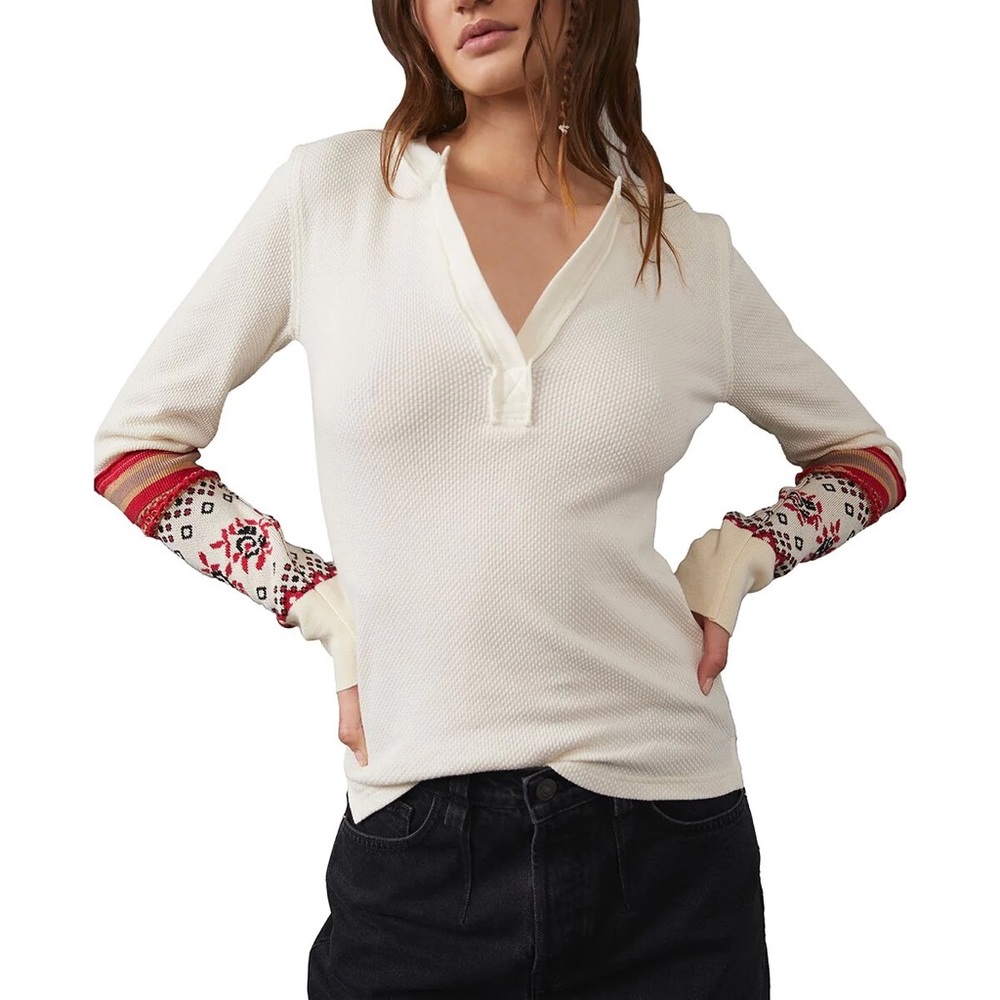 NWT Free People Mikah Layering Cuff Thermal - Picture 2 of 15